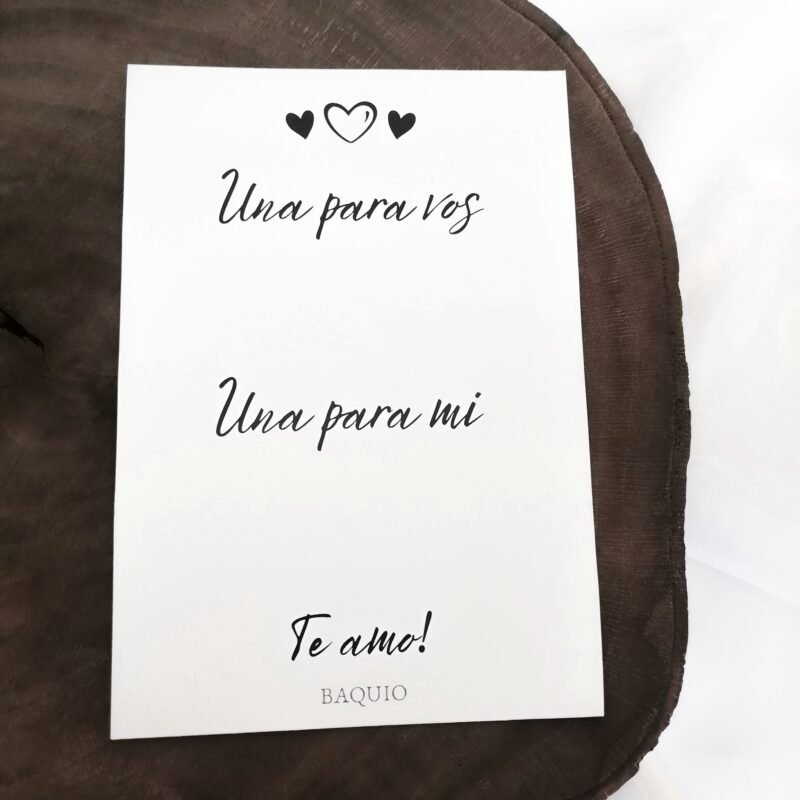 TARJETÓN PARA VOS-PARA MI