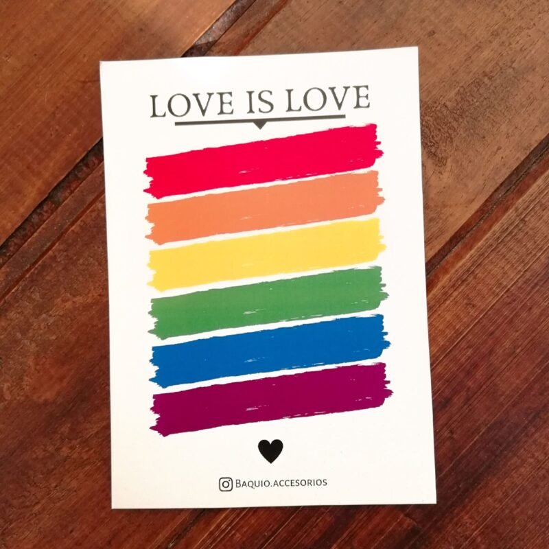 TARJETÓN LOVE IS LOVE