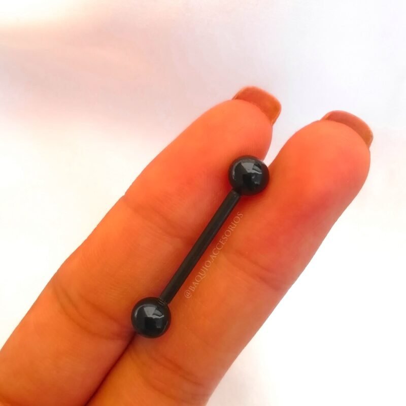 PIERCING NEGRO LENGUA