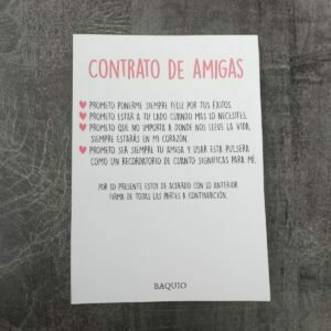 TARJETÓN CONTRATO DE AMIGAS