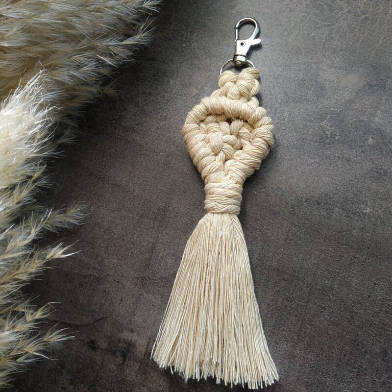 Llavero Macrame Corazón