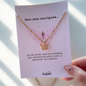 Collar Mariposa Giratorio